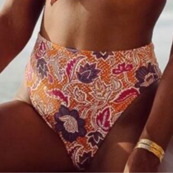 CLEOBELLA Alice High Rise Tropique Bikini Bottoms Size XL NWT - Picture 2 of 7